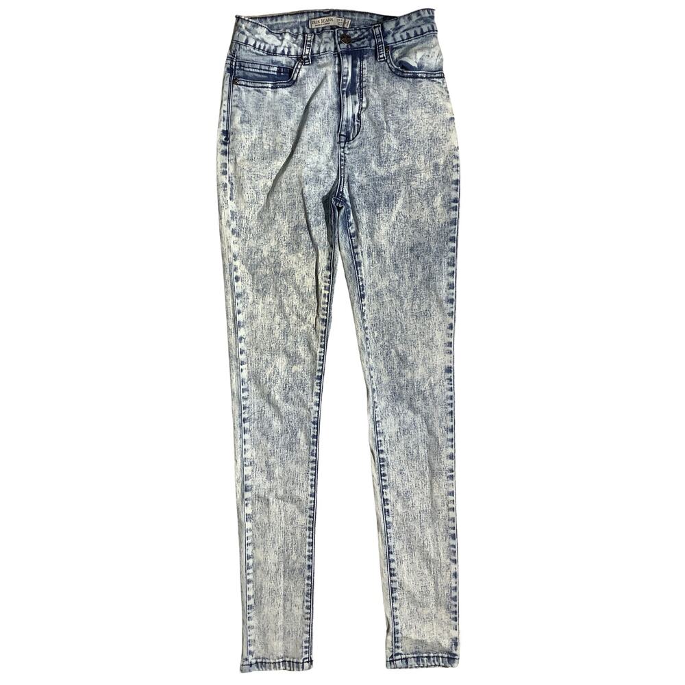 Iris Jeans Skinny Jeans Girls Size 5 Acid Wash— Distressed, Retro, Everyday